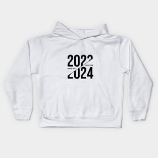 Good bye 2023 welcome 2024 Kids Hoodie